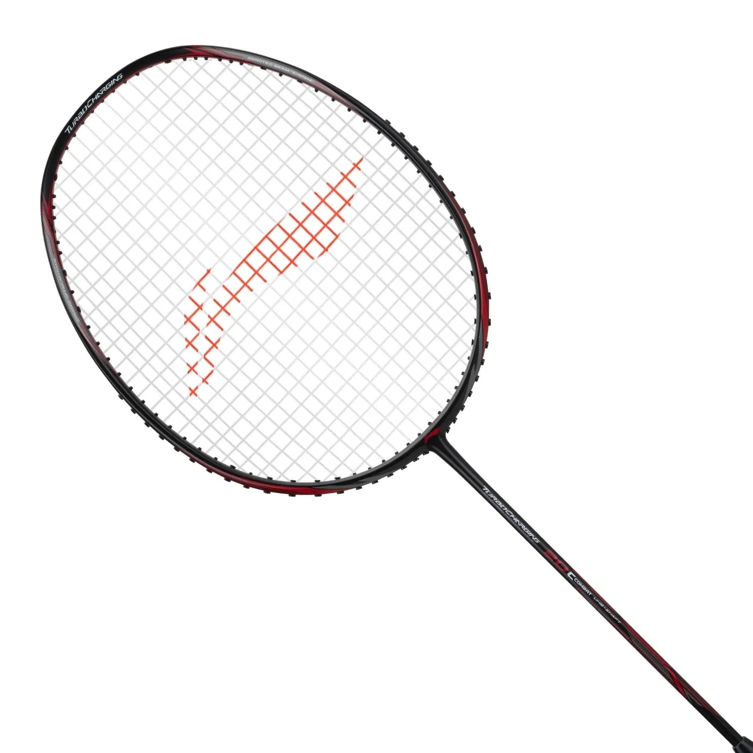 Li-Ning Turbo Charging 20C Combat Badminton Racket- Black/red