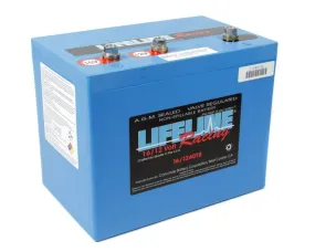 Lifeline Race AGM Battery - 16V - 750 Cranking amps - Top Post Screw-In Terminals - 10.20 in L x 8.30 in H x 6.60 in W LL-16/1240TB