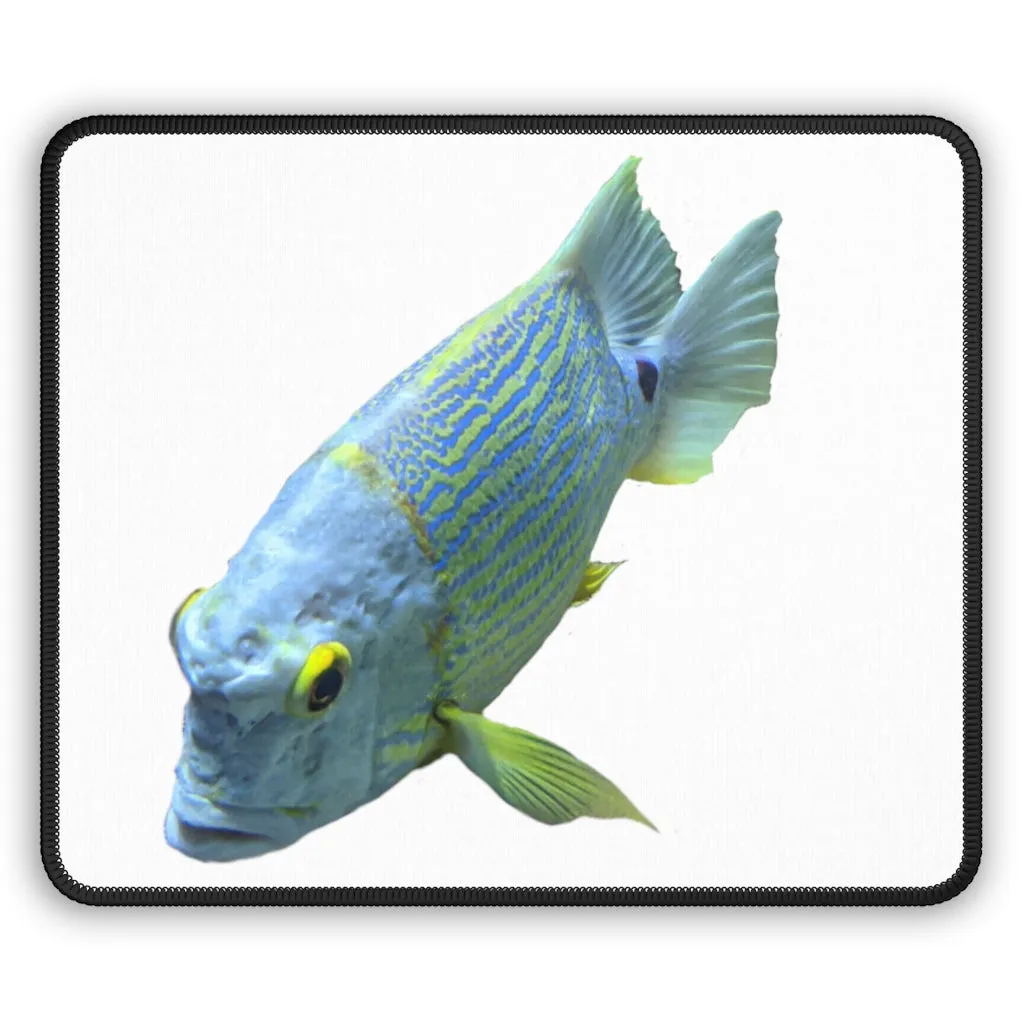 Light Blue Fish Gaming Mouse Pad