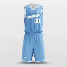 Light Blue White - Custom Basketball Jersey Design for Team