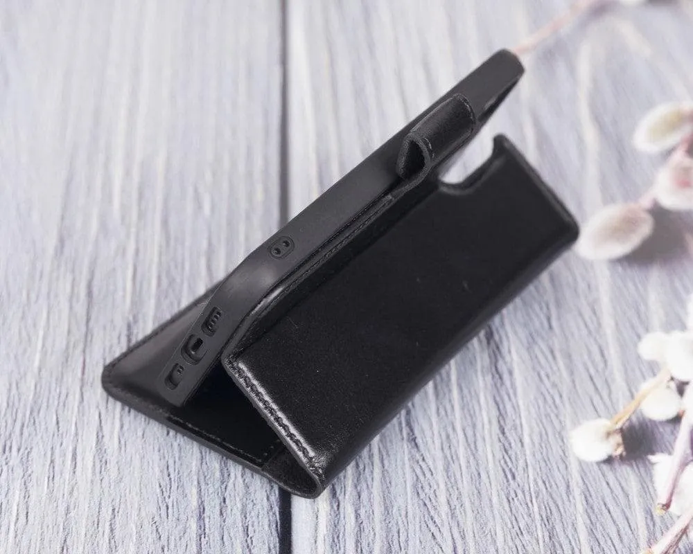 Magic iPhone 12 Series Detachable Genuine Leather Wallet Case - MW Phone Case