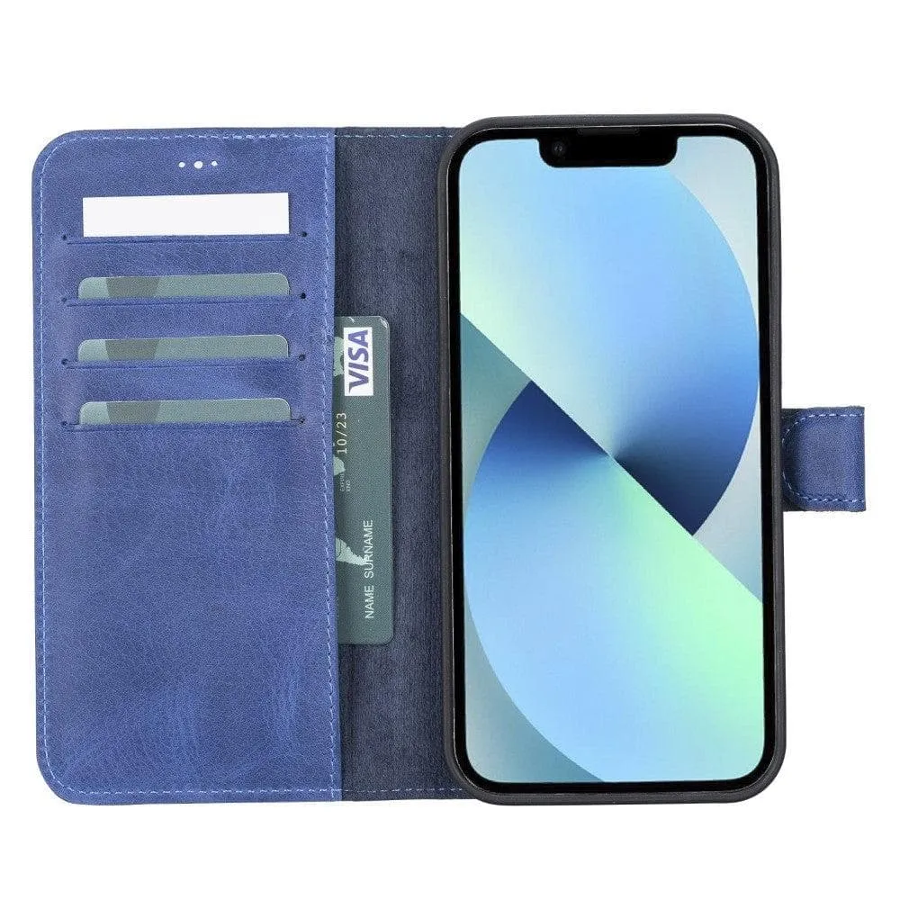 Magic iPhone 12 Series Detachable Genuine Leather Wallet Case - MW Phone Case