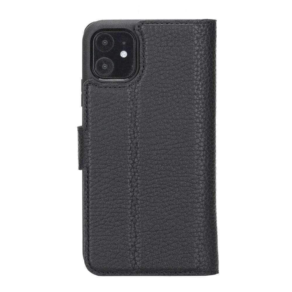 Magic iPhone 12 Series Detachable Genuine Leather Wallet Case - MW Phone Case