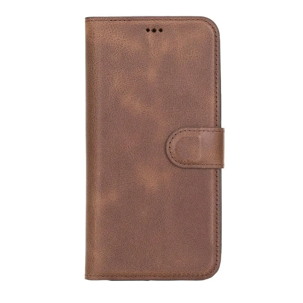 Magic iPhone 12 Series Detachable Genuine Leather Wallet Case - MW Phone Case