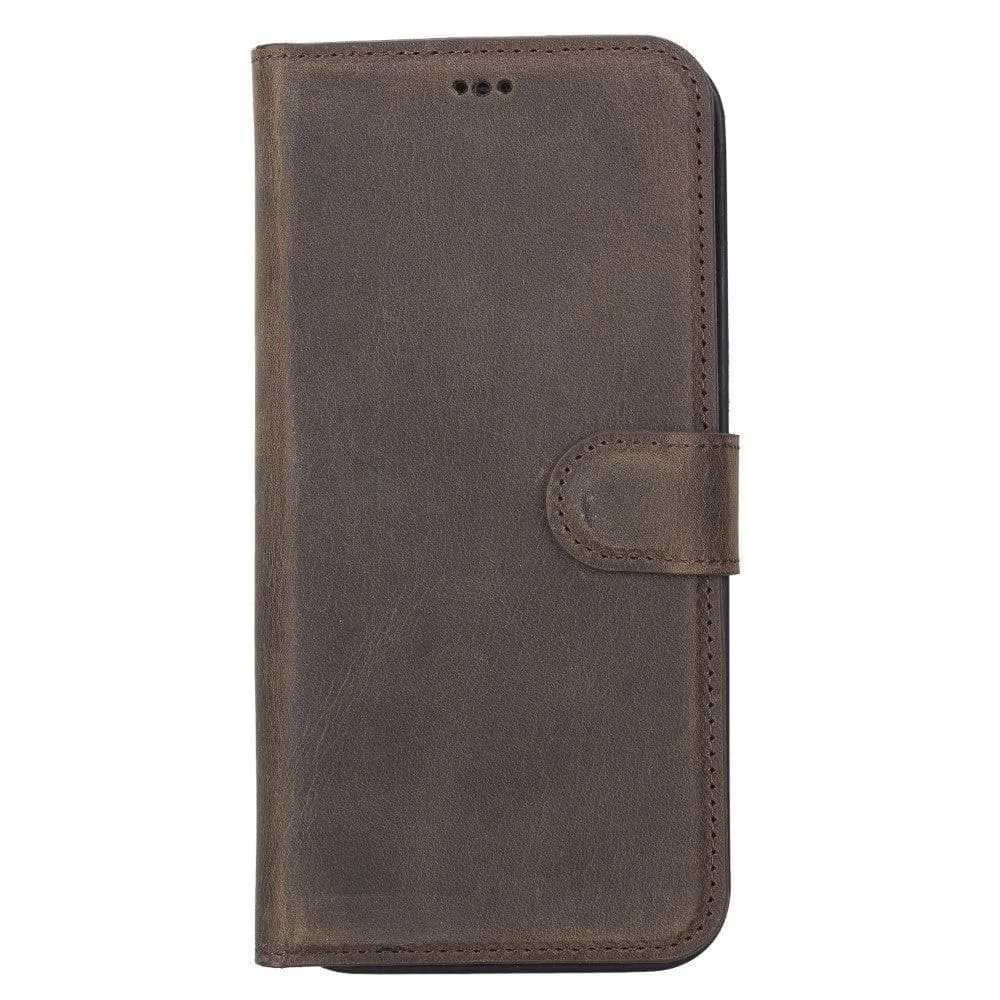 Magic iPhone 12 Series Detachable Genuine Leather Wallet Case - MW Phone Case