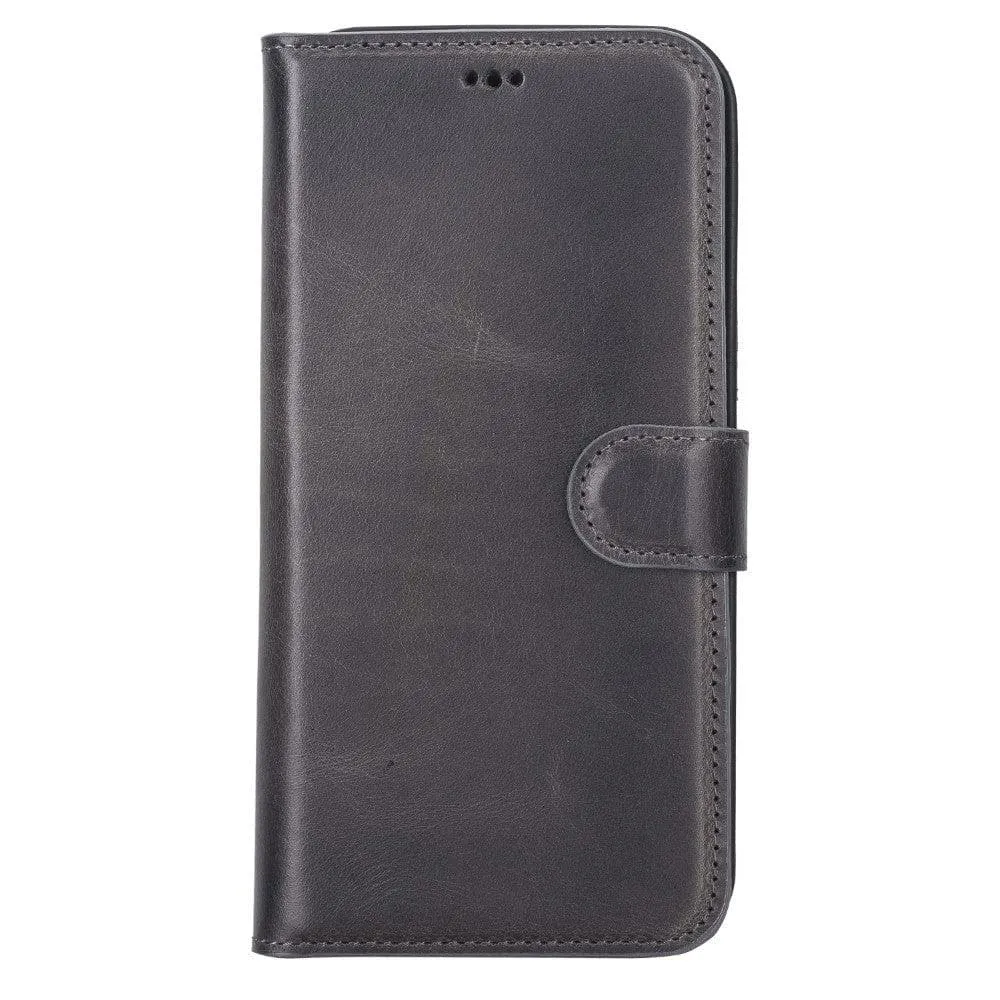 Magic iPhone 12 Series Detachable Genuine Leather Wallet Case - MW Phone Case