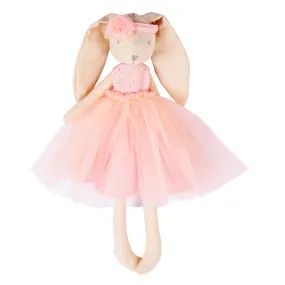 Marcella the Bunny in Ballerina Tulle Netting Pink Dress