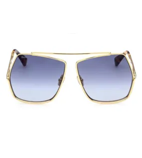 Max Mara Women's Blue Oversized Sunglasses