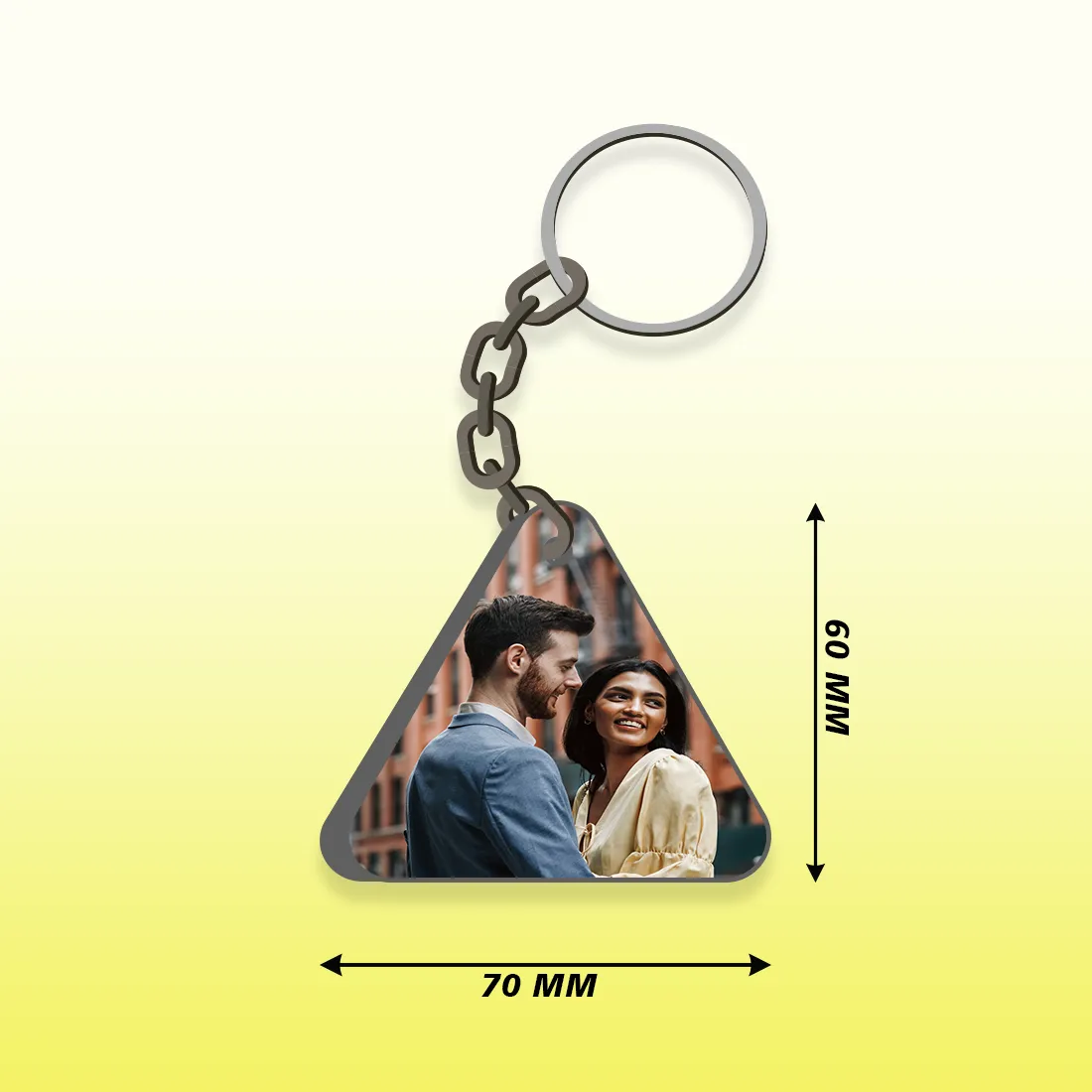 Mdf Photo Printed Key Chain