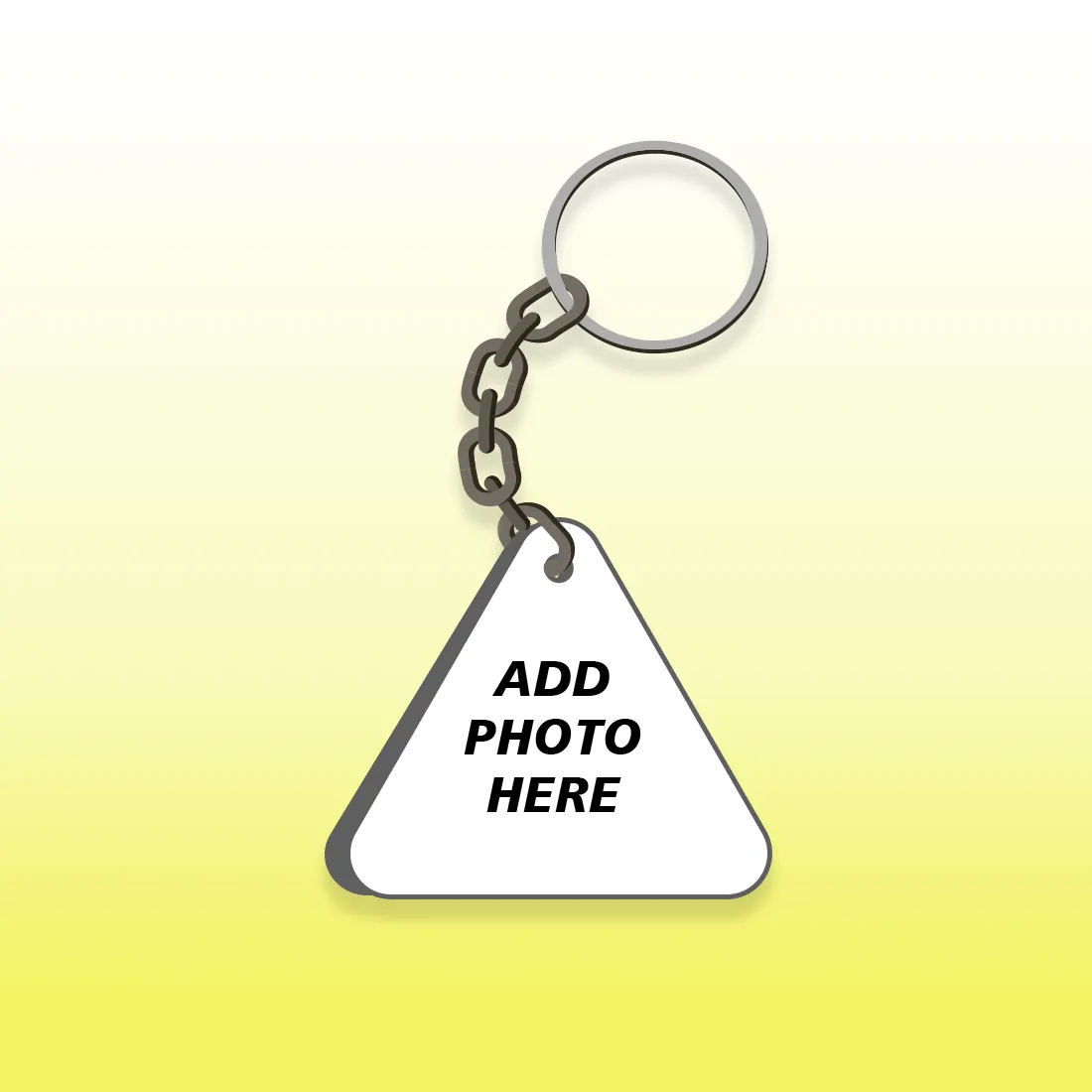 Mdf Photo Printed Key Chain