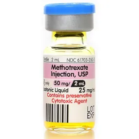 Methotrexate Sodium Injection 25 mg/mL Multi-Dose Vials 2 mL x 5/Pack (RX)