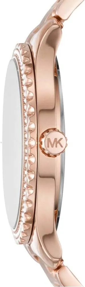 Michael Kors Ladies Watch Layton 38mm Silver Rose Gold MK7297