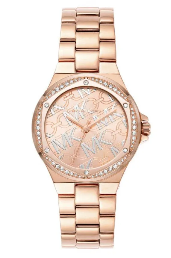 Michael Kors Ladies Watch Lennox 37mm Rose Gold MK7405