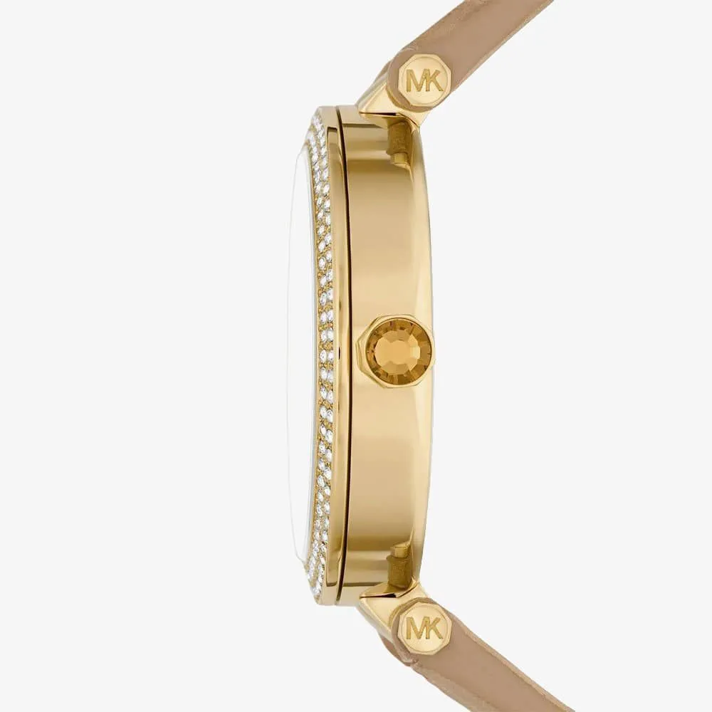 Michael Kors Ladies Watch Parker 39mm Gold Brown MK4725