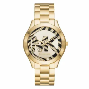 Michael Kors Ladies Watch Slim Runway 42mm Gold MK4561