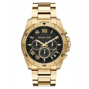 Michael Kors Watch Men's Brecken Chronograph 44mm Yellow Gold MK8481