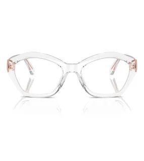 Micheal Kors Women's Transparent Cat-Eye Optical Frame