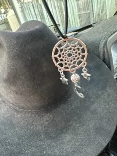 Moon and stars Dream Catcher Car Ornament