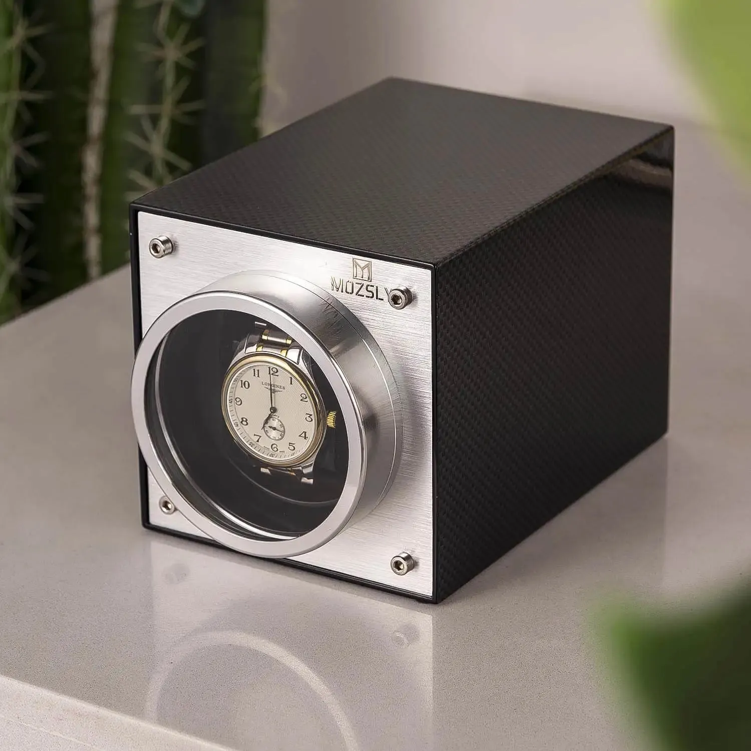 MOZSLY® Single Watch Winder - Carbon Fiber Paint