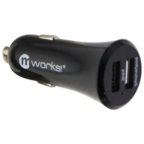 mWorks! (5V/2.4A) Dual USB Car Charger Travel Adapter - Black (CDDC17NA0001)