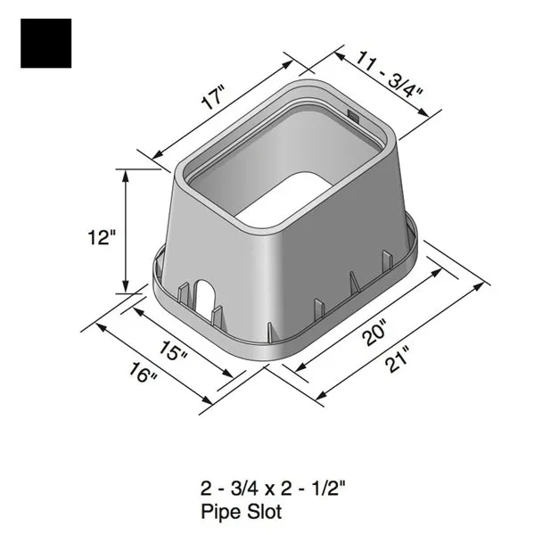 NDS - 113B - Standard 14" x 19", Box Only, Black