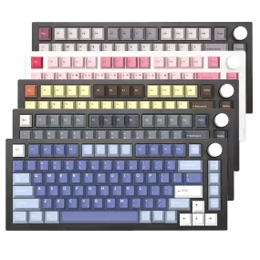 NextTime X75 75% Gasket Mechanical Keyboard GJ keycaps kit PCB Hot Swap Switch RGB interstella nautilus fishing garden industrial