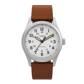 North Field Post Mechanical Hand-wound 38mm Leather Band