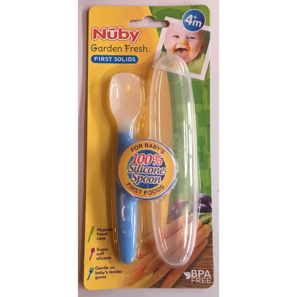 Nuby - Garden Fresh Silicone Spoon With Case