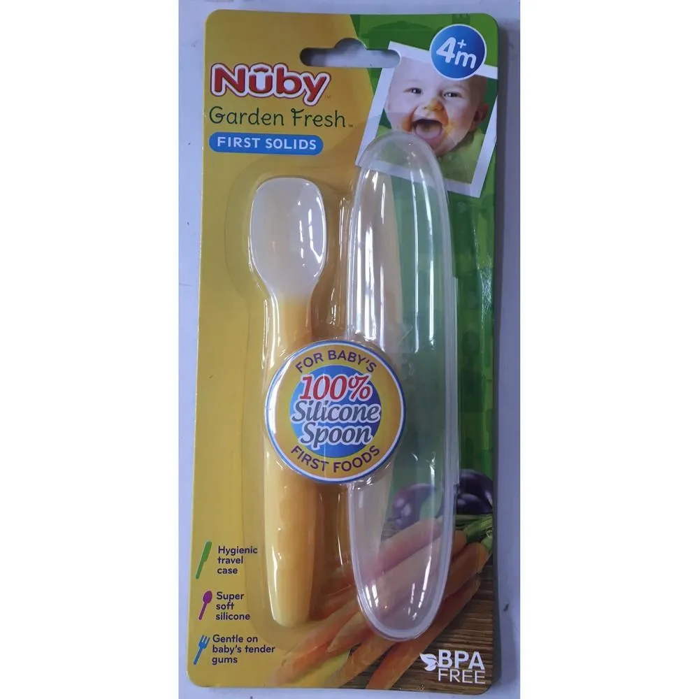 Nuby - Garden Fresh Silicone Spoon With Case