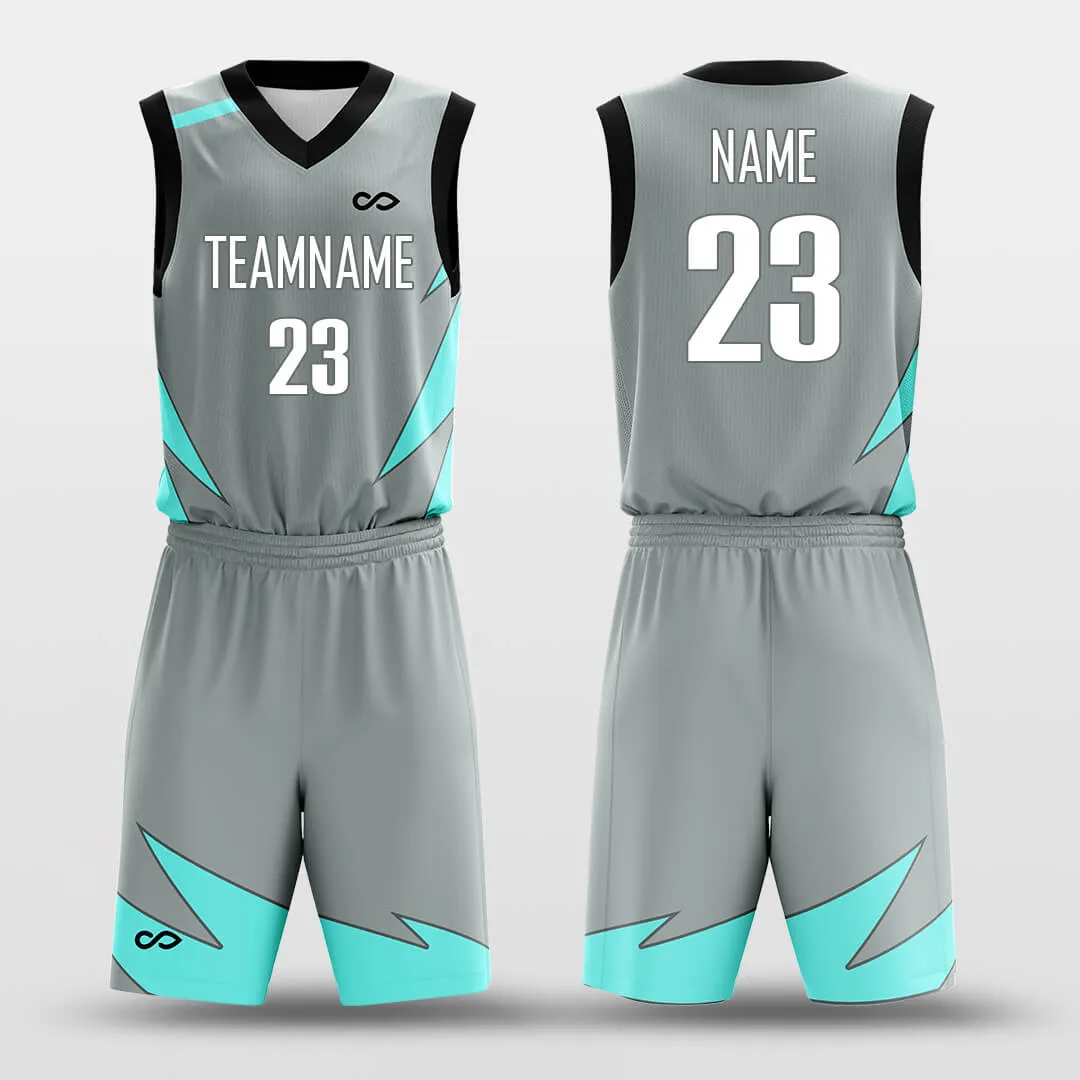 Ocean Wave - Customized Basketball Jersey Set Sublimated BK160631S