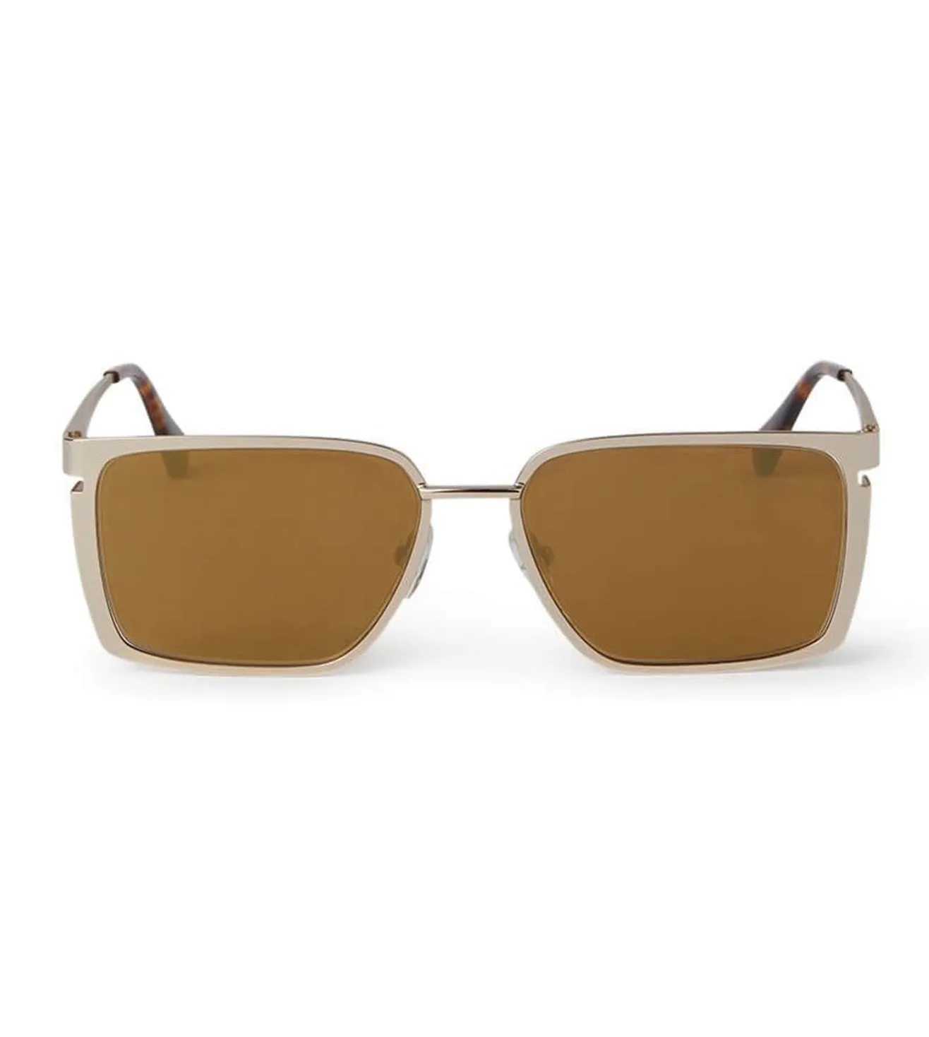 OFF White Men Gold Square Sunglasses