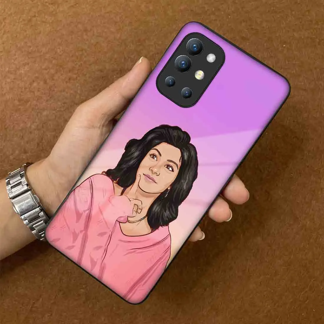 Oneplus 9R Back Cover with Photo Personalized Mobile Cases - Cartoonify From Photo