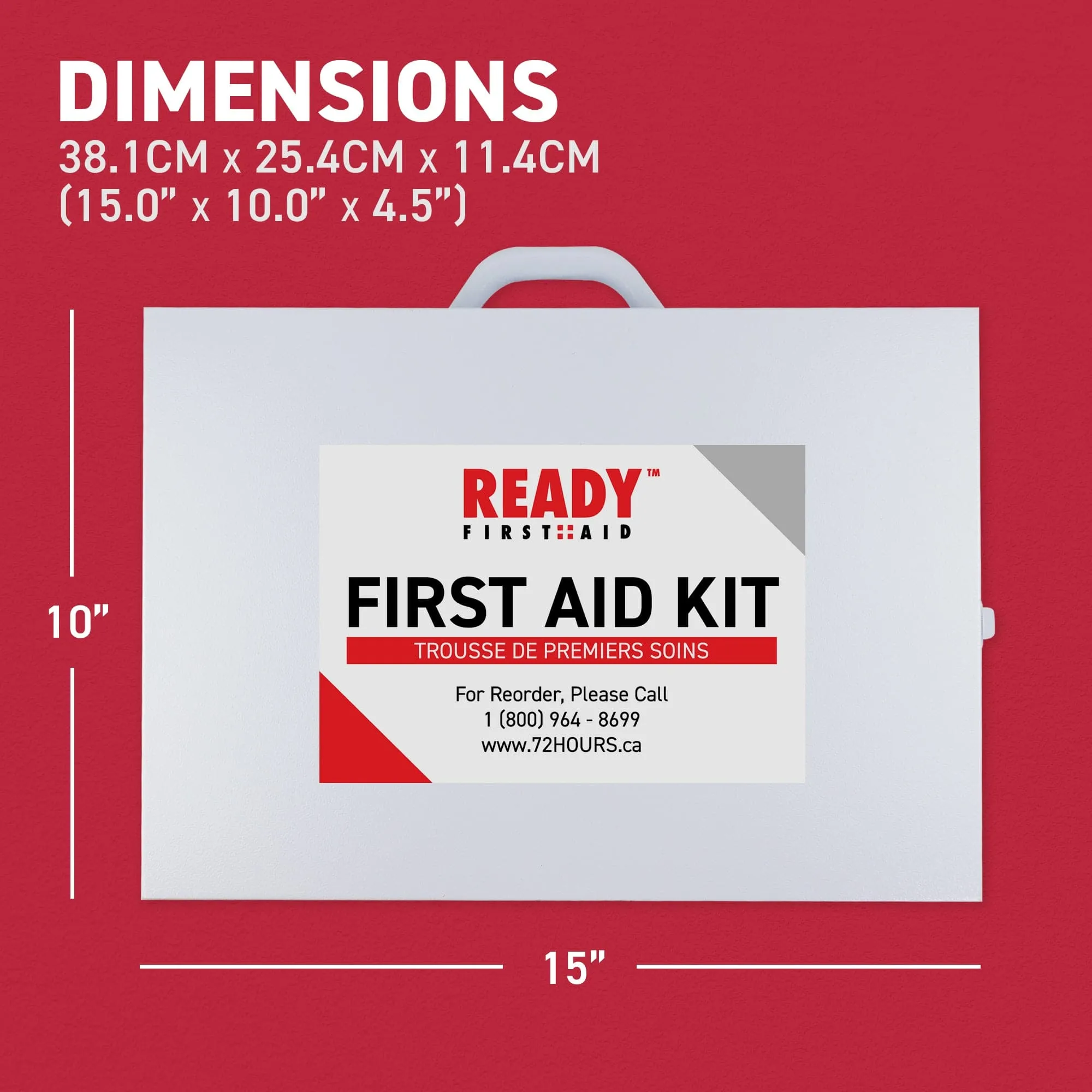 Ontario Section 10 First Aid Kit (16-199 Employees) with Metal Cabinet