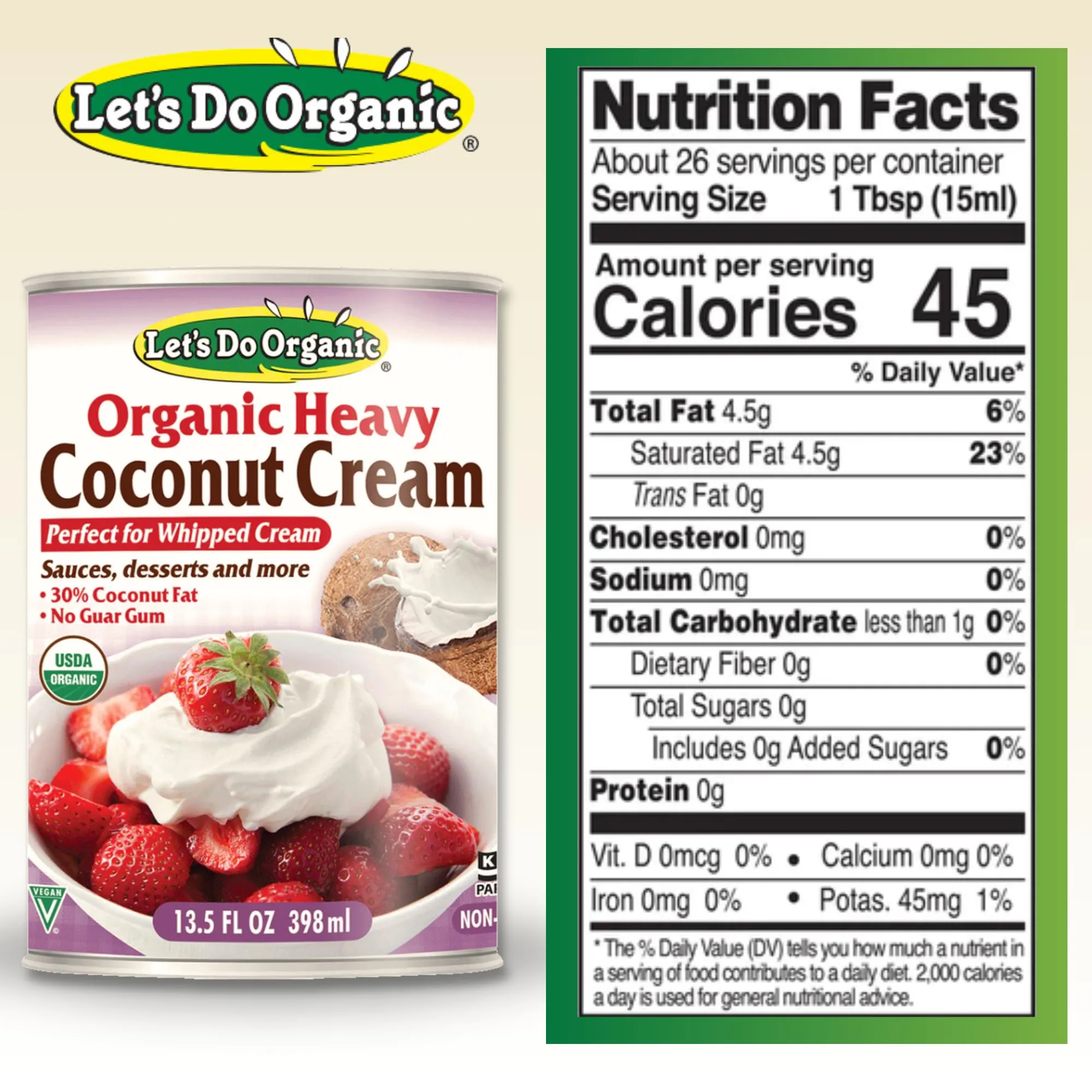 Organic Heavy Coconut Cream 13.5 Fl Oz