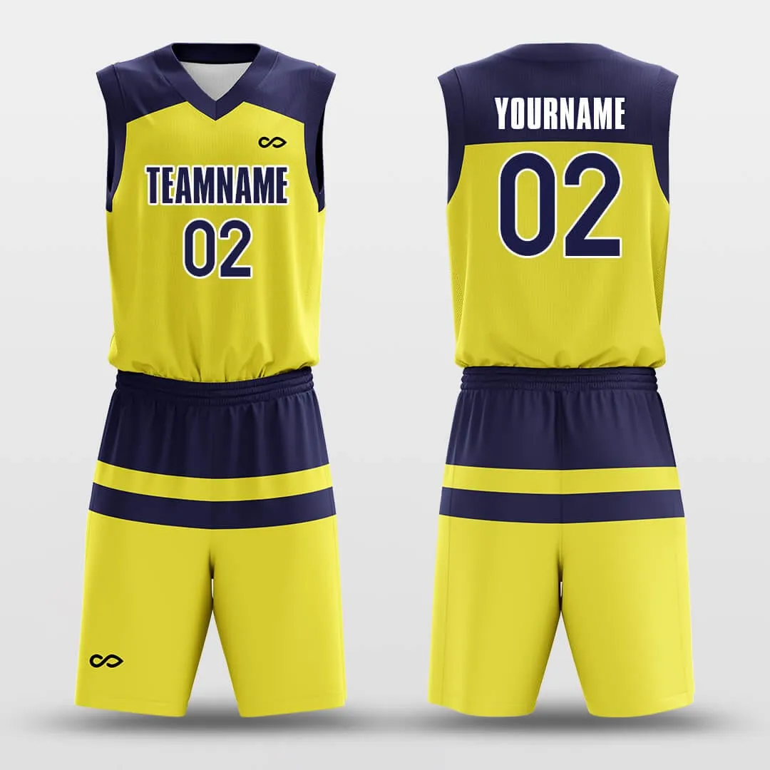 Parallel Yellow - Customized Basketball Jersey Set Design