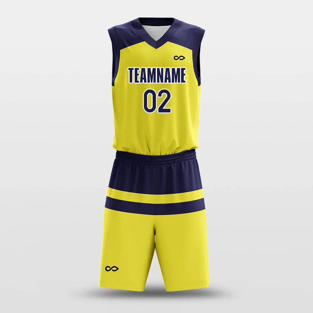 Parallel Yellow - Customized Basketball Jersey Set Design