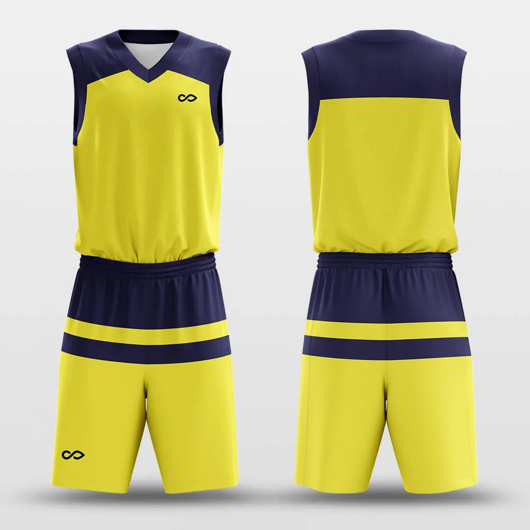 Parallel Yellow - Customized Basketball Jersey Set Design