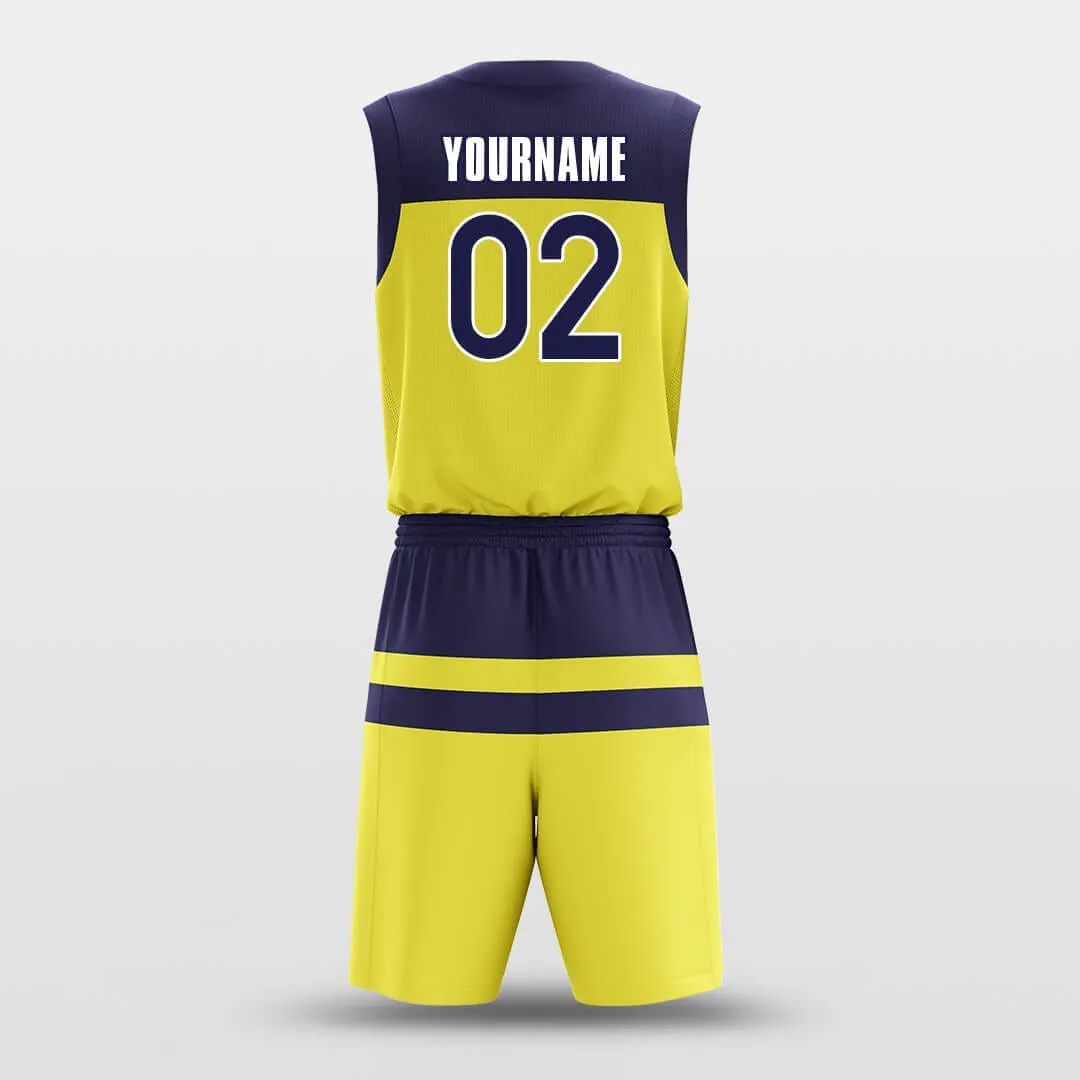 Parallel Yellow - Customized Basketball Jersey Set Design