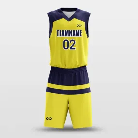 Parallel Yellow - Customized Basketball Jersey Set Design