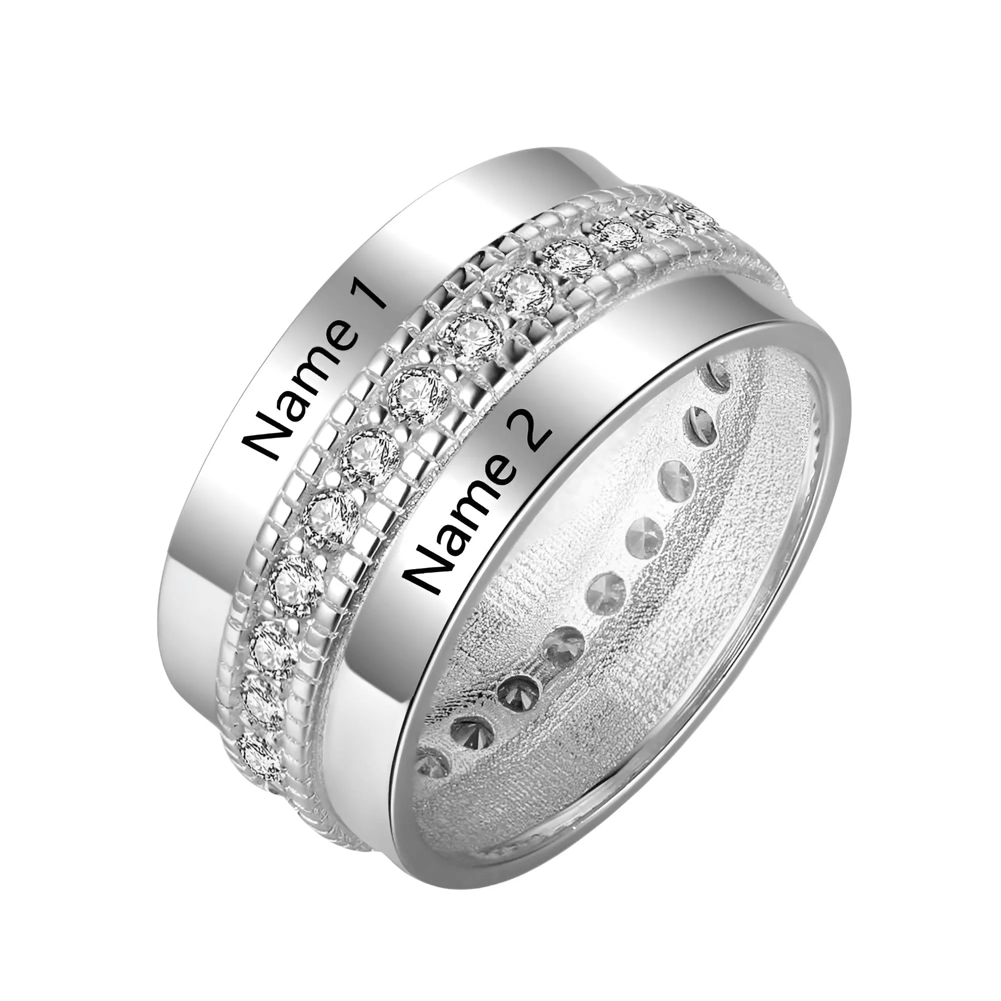 Personalized Engraved Name Rings