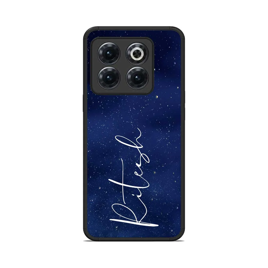 Personalized Oneplus 10T Back Cover Case With Calligraphy Name - Stars