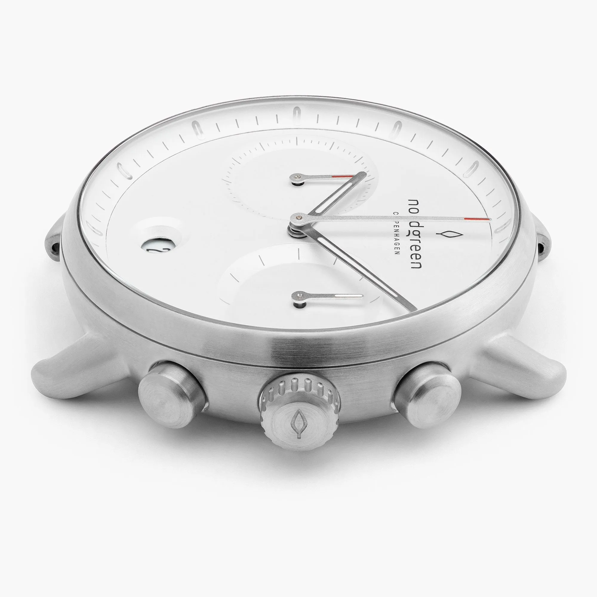 Pioneer | White Dial - Patina Grey Leather