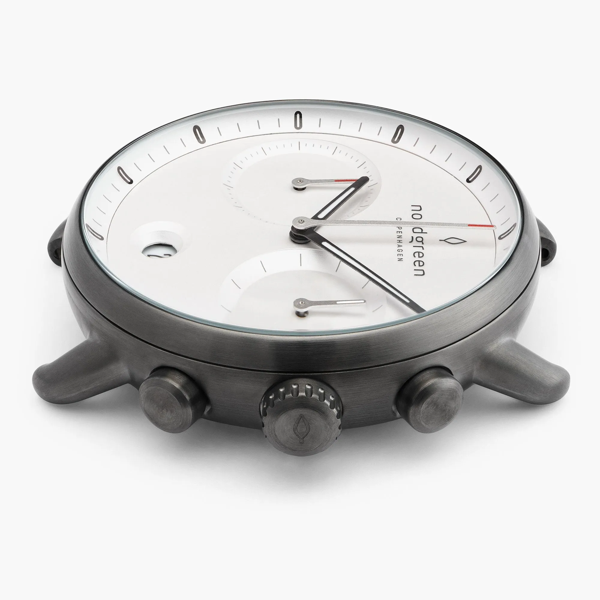 Pioneer | White Dial - Patina Grey Leather