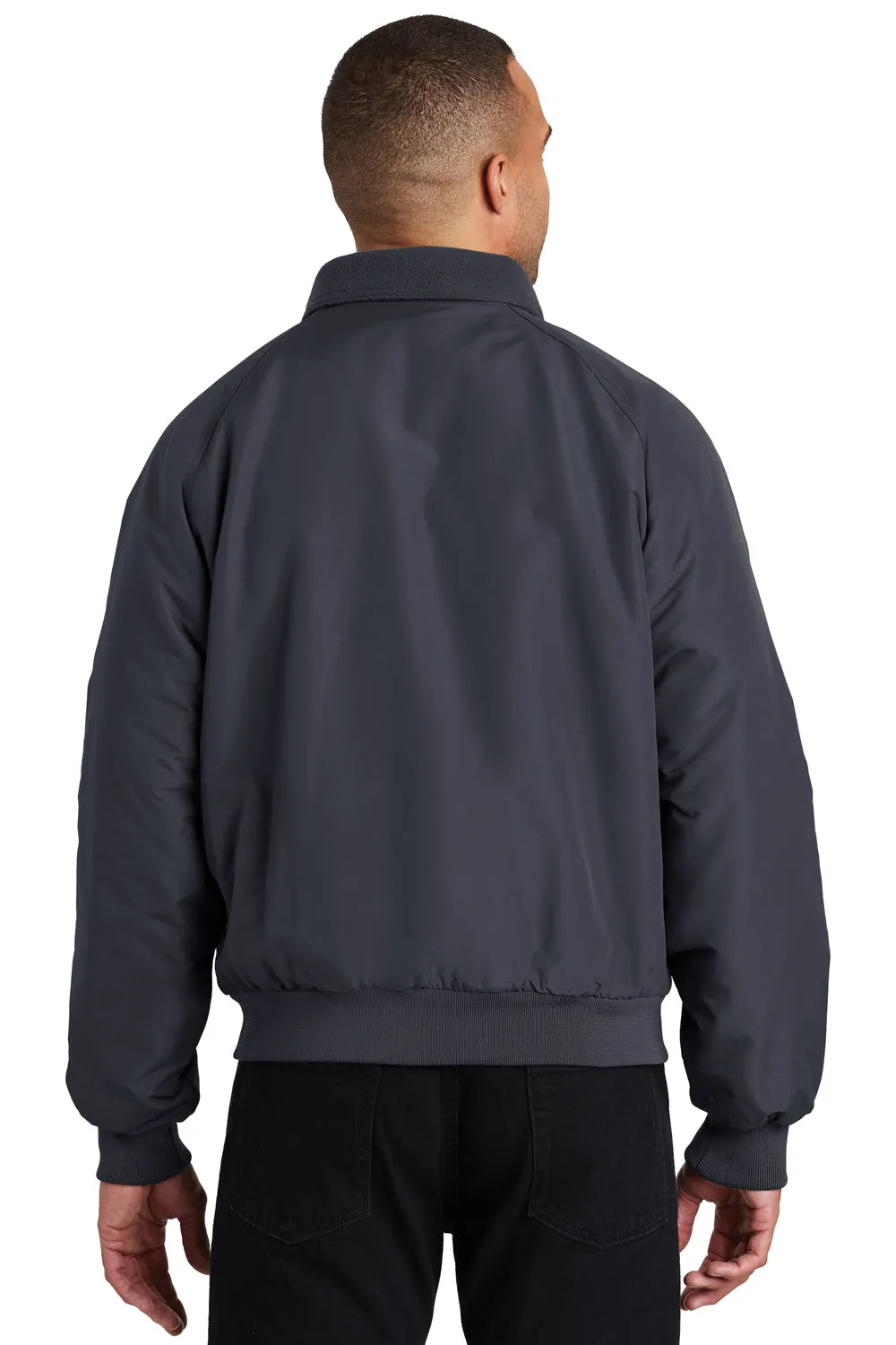 Port Authority Mens Charger Wind & Water Resistant Full Zip Jacket - Battleship Grey