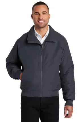 Port Authority Mens Charger Wind & Water Resistant Full Zip Jacket - Battleship Grey