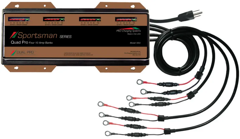 PRO CHARGING SYSTEMS SS4 ONBOARD 40 AMP  FULLY AUTOMATIC 4 BANK CHARGER