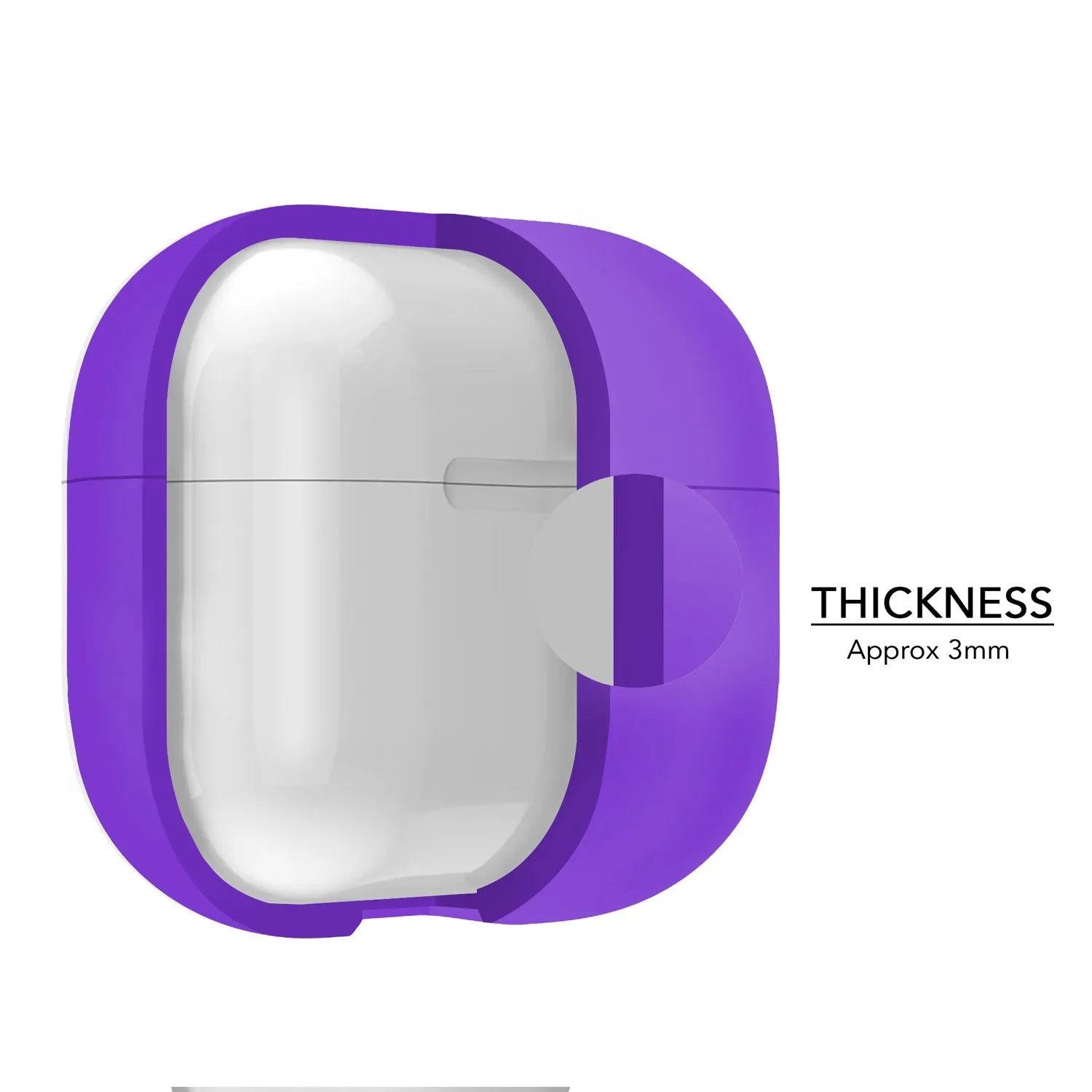 Purple Case for AirPods Pro 3rd Gen 2019 Apple Airpod 3 Charging Case