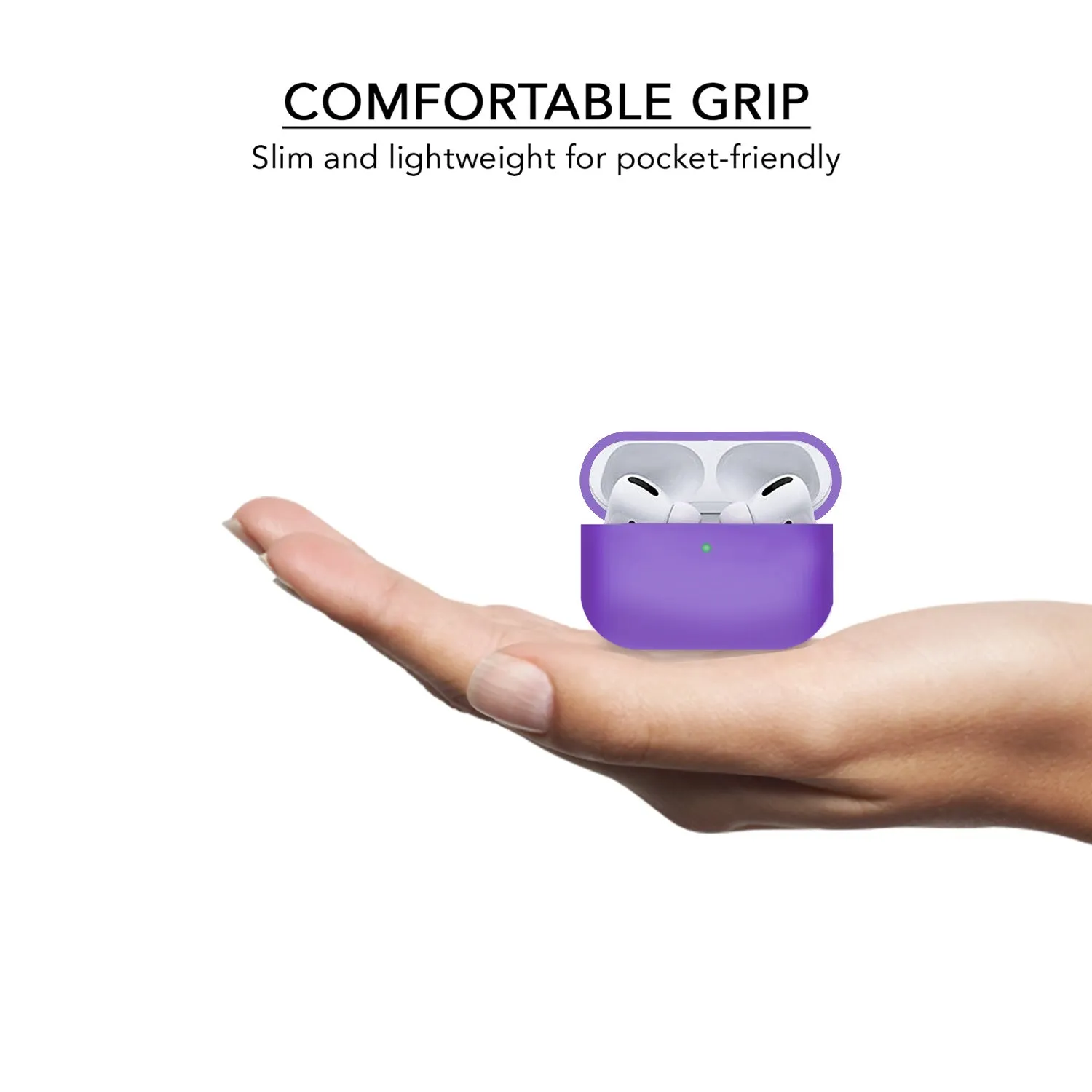 Purple Case for AirPods Pro 3rd Gen 2019 Apple Airpod 3 Charging Case