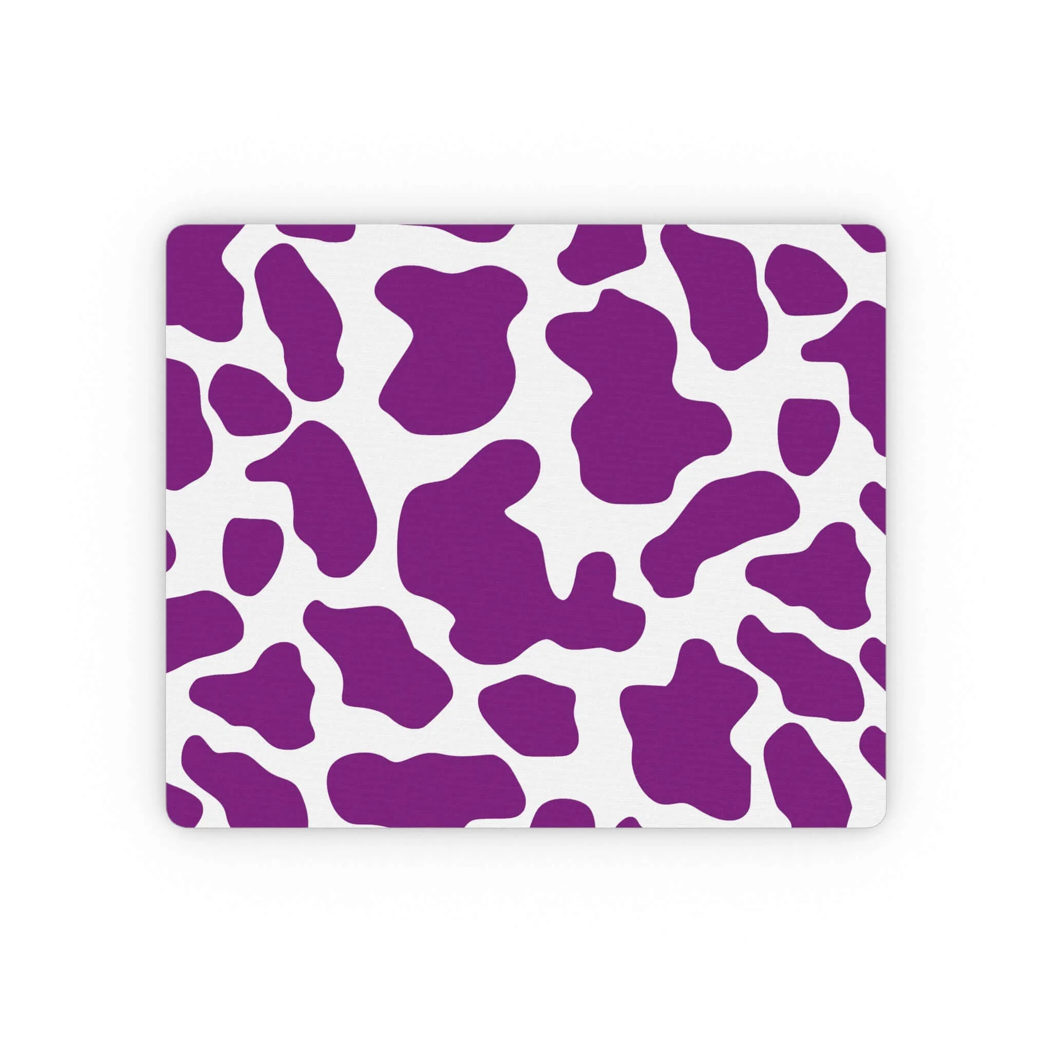 Purple Cow Print pattern Rectangular Mouse Pad