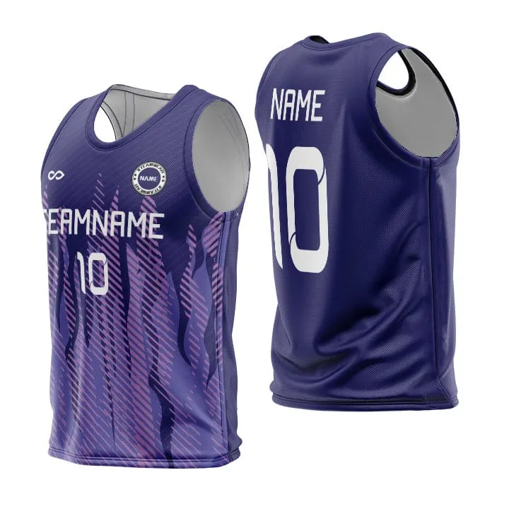 Purple Fire - Custom Training Bibs Sublimation Design Online